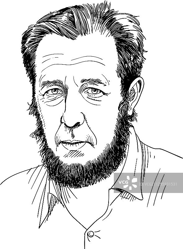 亚历山大·索尔仁尼琴图片素材