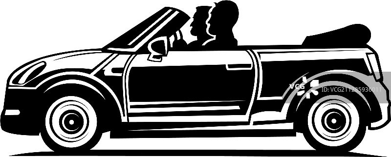 汽车轮廓标志图片素材