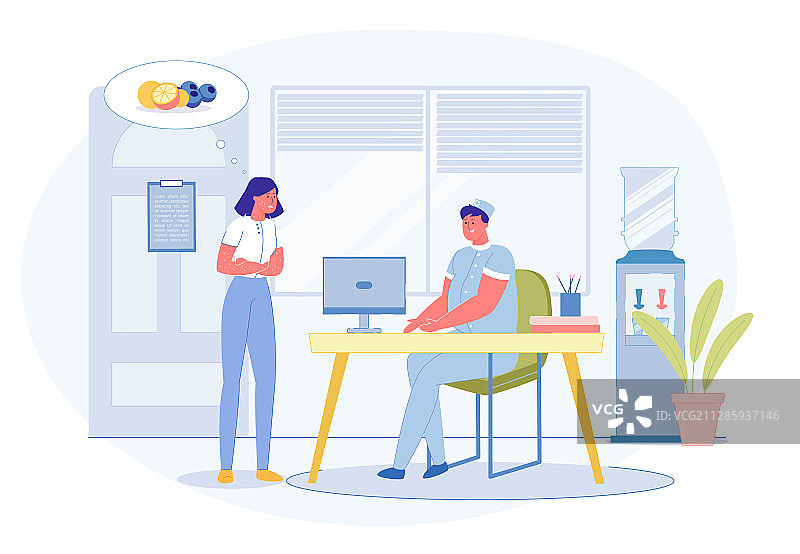 身上长皮疹的女人需要过敏专科医生咨询图片素材