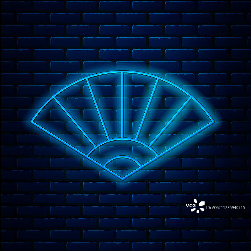 发光霓虹灯中国风剪纸图片素材