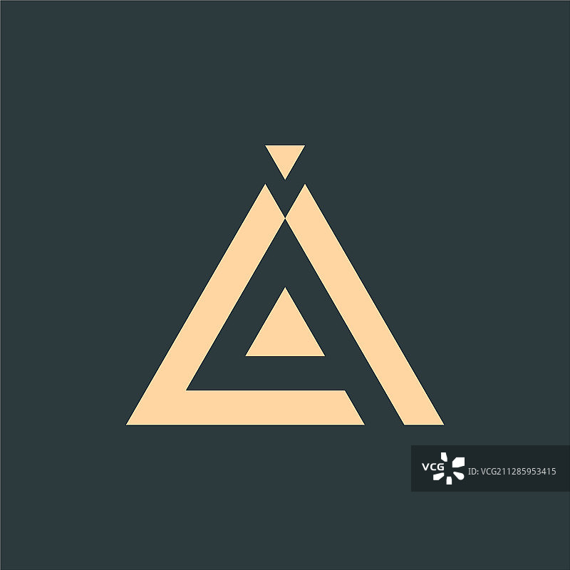 三角形简约几何标志科技元素图片素材