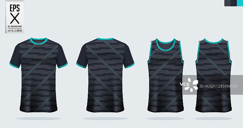 足球运动t恤模型模板设计图片素材