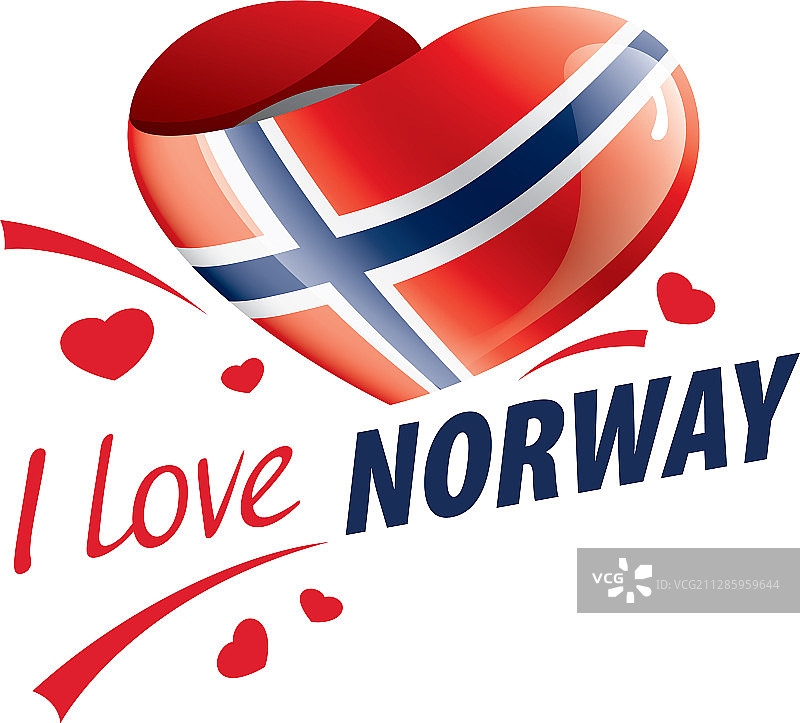 挪威国旗图案A图片素材