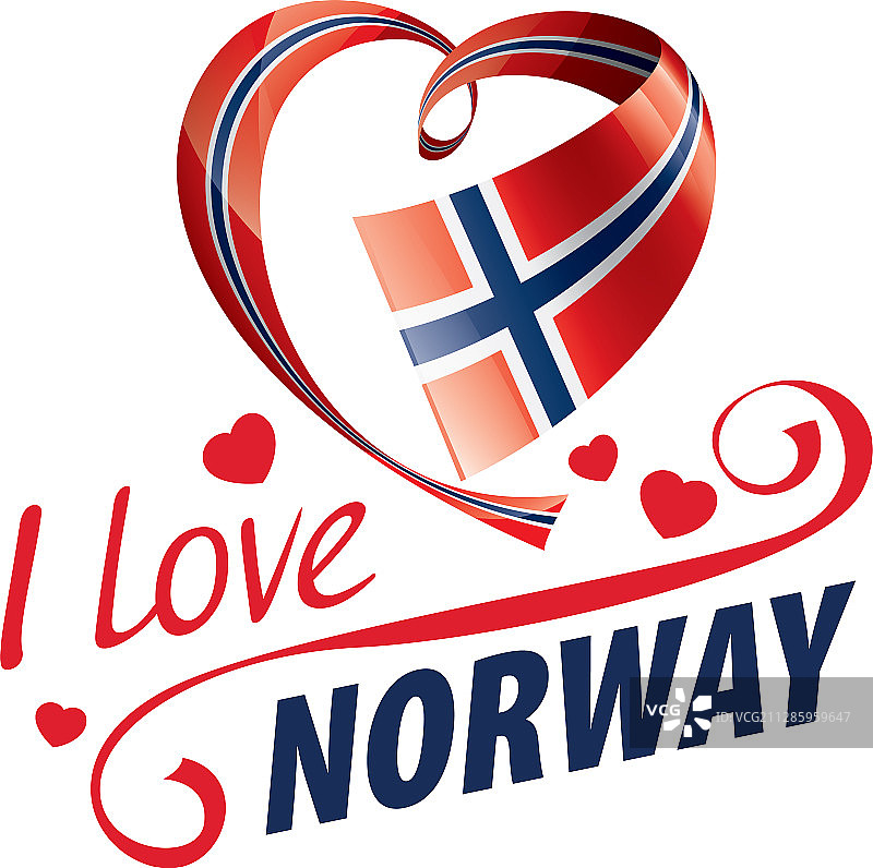 挪威国旗图案A图片素材