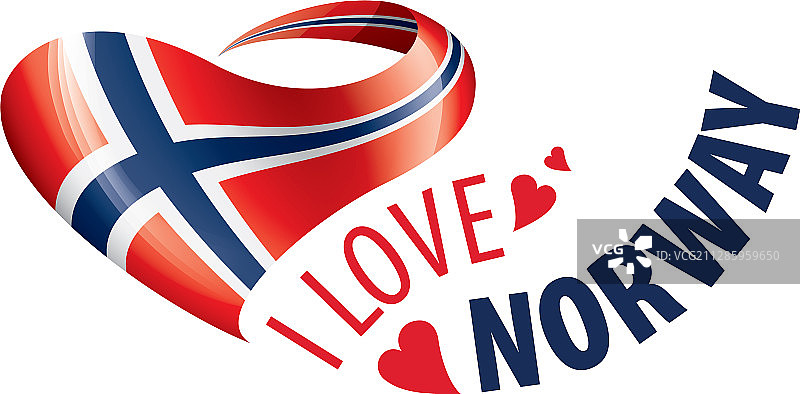 挪威国旗图案A图片素材
