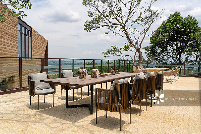 建筑与户外活动休闲桌椅图片素材