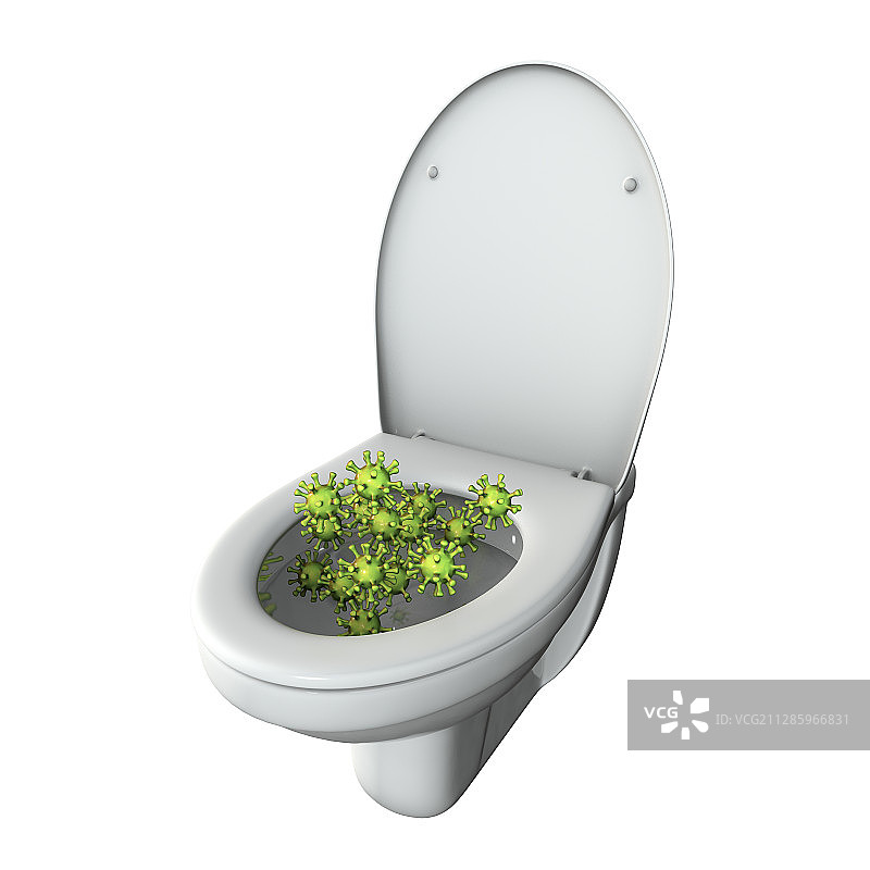马桶微生物概念图图片素材