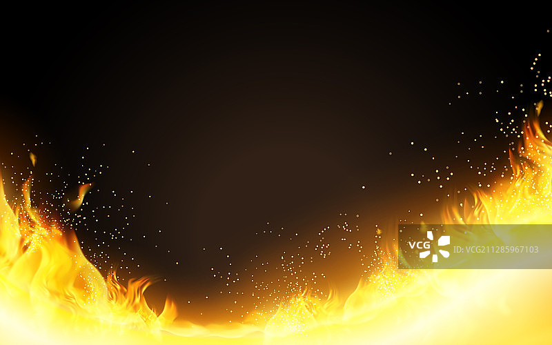 火焰燃燒背景特效图片素材