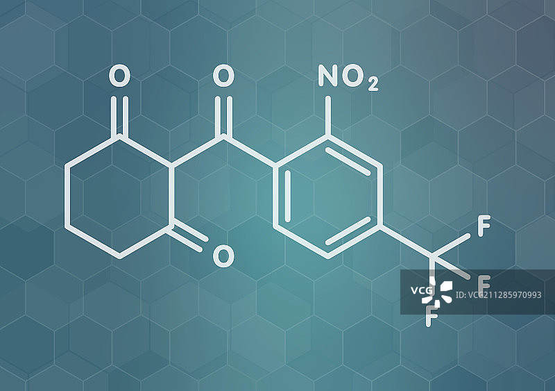 尼替西酮遗传性酪氨酸血症1型药物分子图片素材