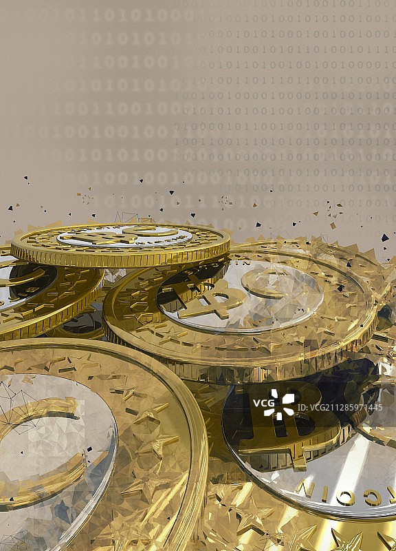 比特币，插图图片素材