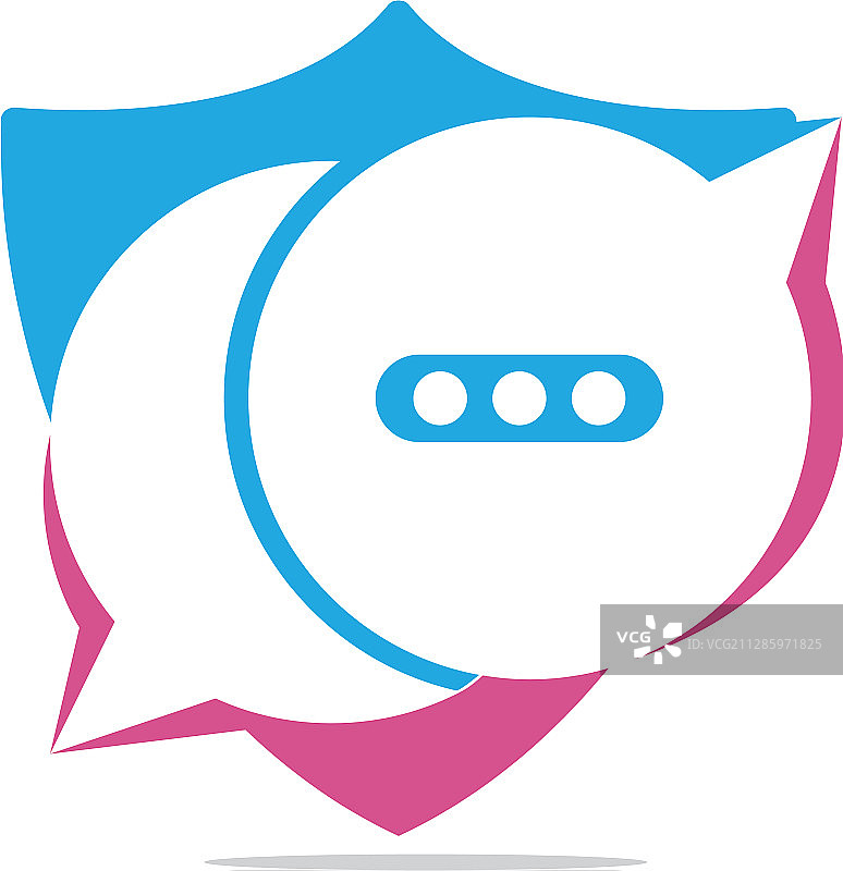 聊天对话logo设计图片素材