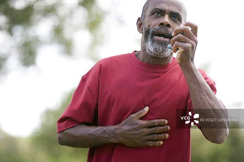 哮喘发作图片素材