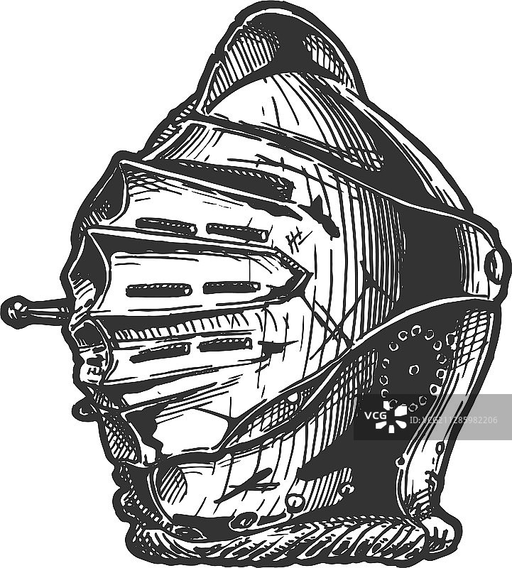 马克西米利安盔甲特写图片素材