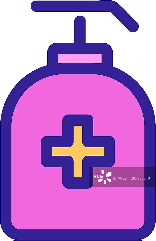 消毒图标轮廓符号图片素材