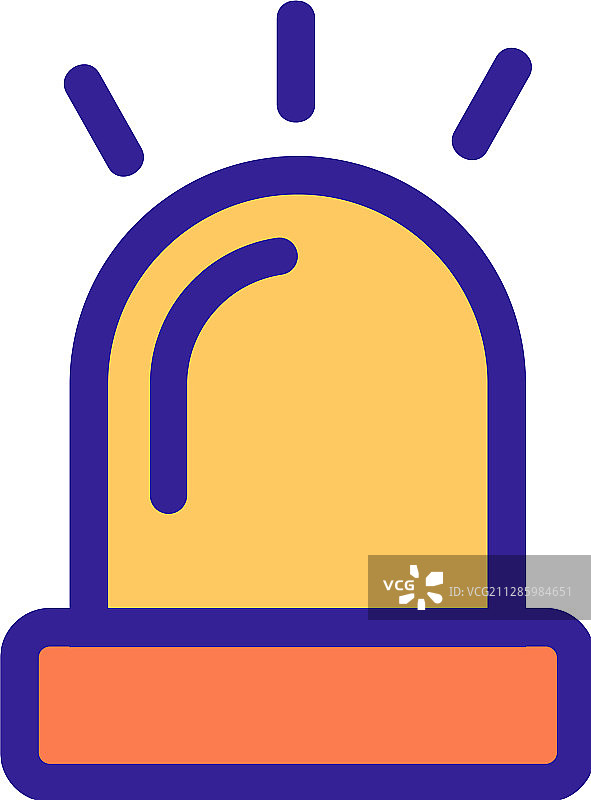 警笛图标轮廓符号图片素材