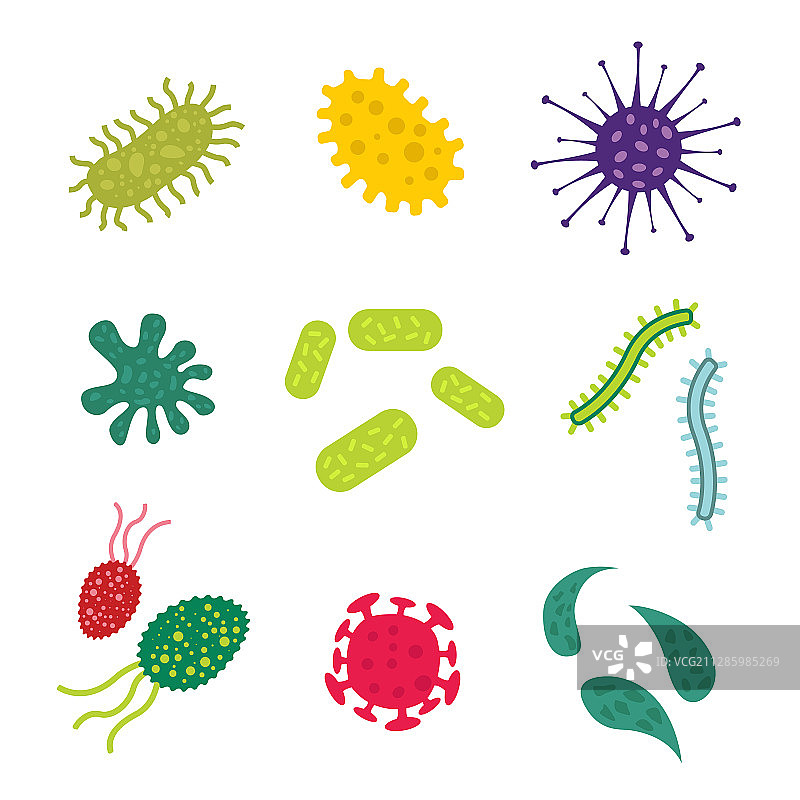 病毒与细菌隔离合集图片素材