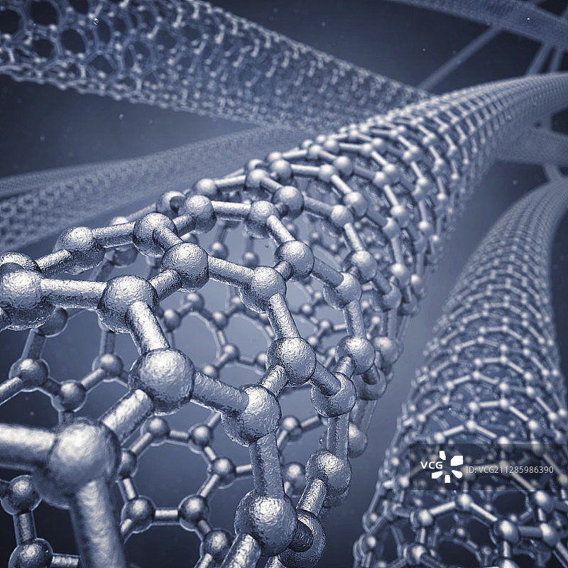 石墨烯纳米管概念图图片素材