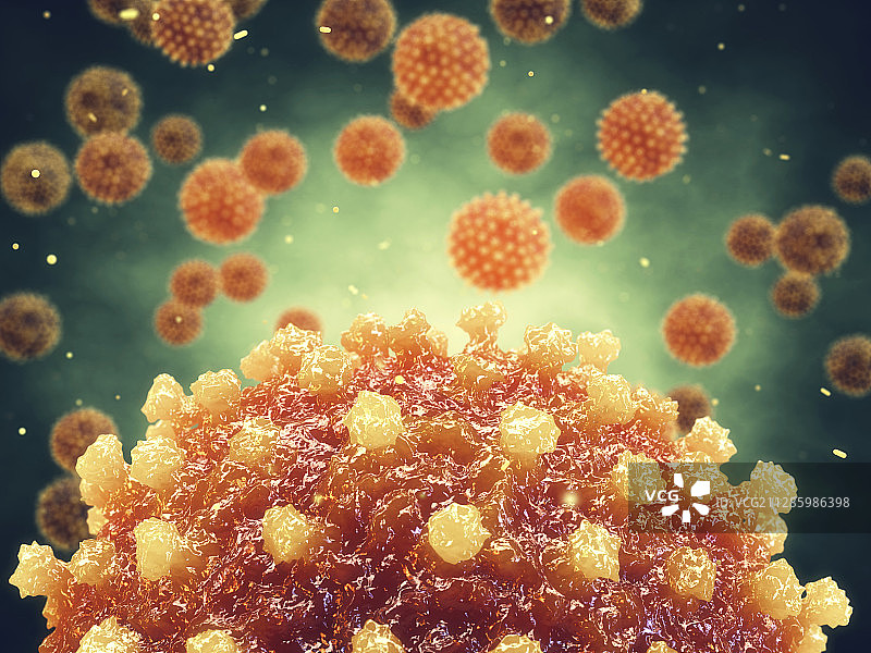 肝炎病毒图示图片素材
