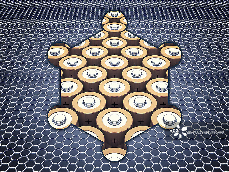 石墨烯电池概念插图图片素材