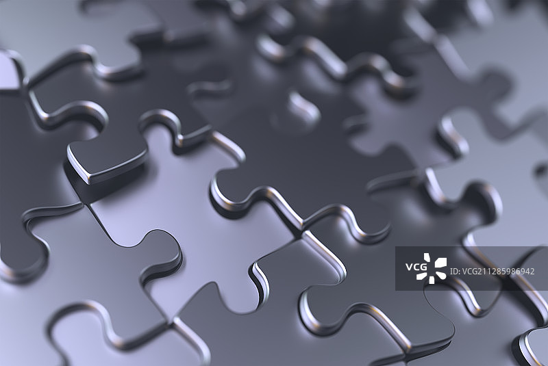金属拼图插画图片素材