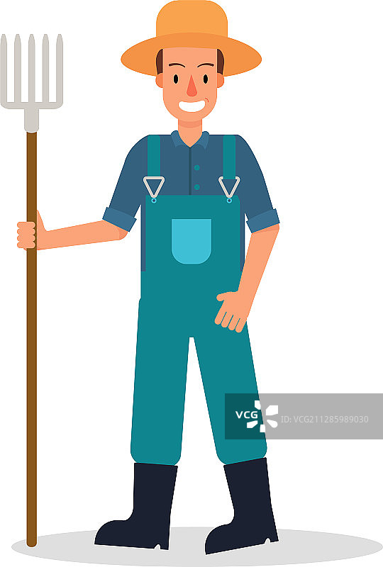 扁平风格农民设计图片素材