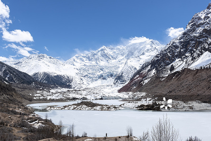 米堆冰川图片素材