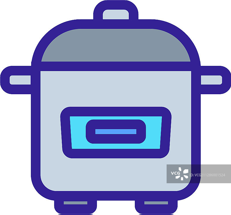 慢炖锅轮廓图标图片素材