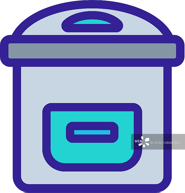 慢炖锅轮廓图标图片素材