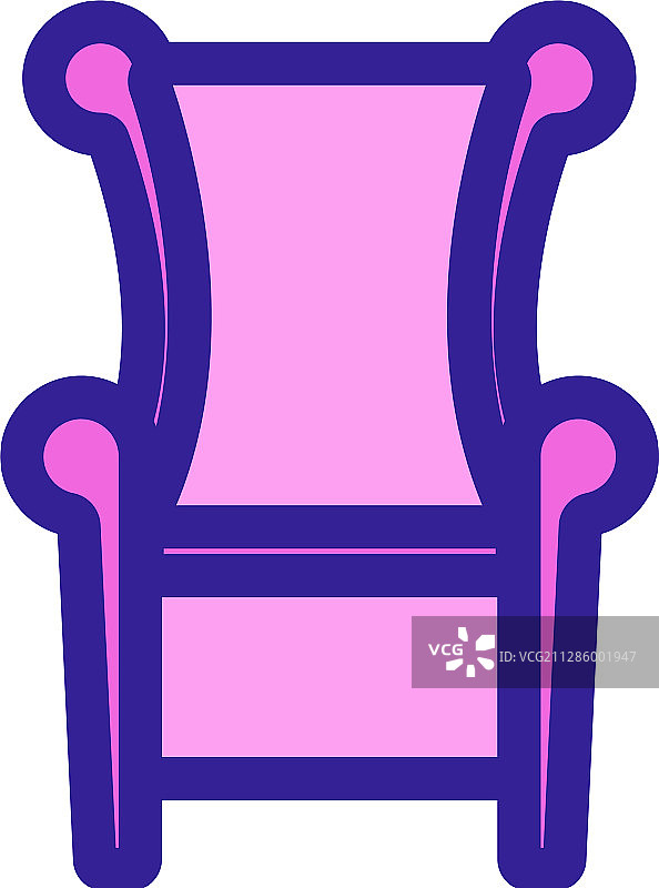 国王宝座轮廓图标图片素材