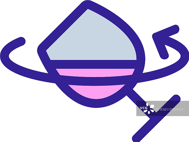 葡萄酒品尝图标独立轮廓符号图片素材