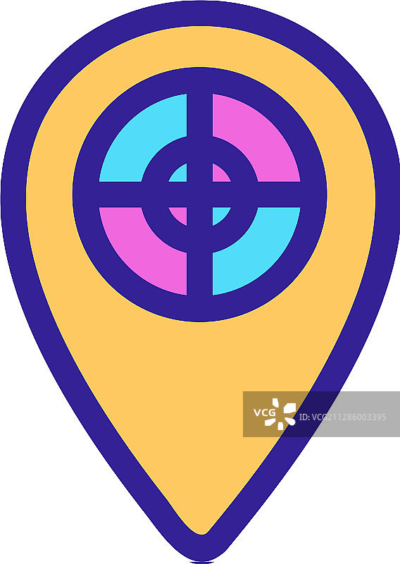 隔离的位置目标图片素材