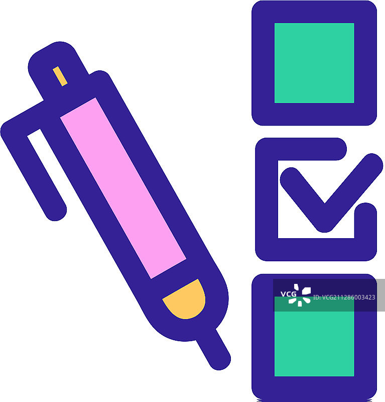 填写调查问卷图标图片素材