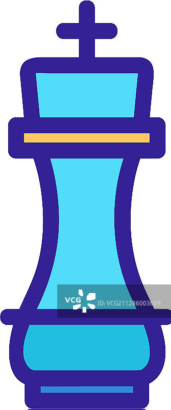 国际象棋图标隔离轮廓符号图片素材