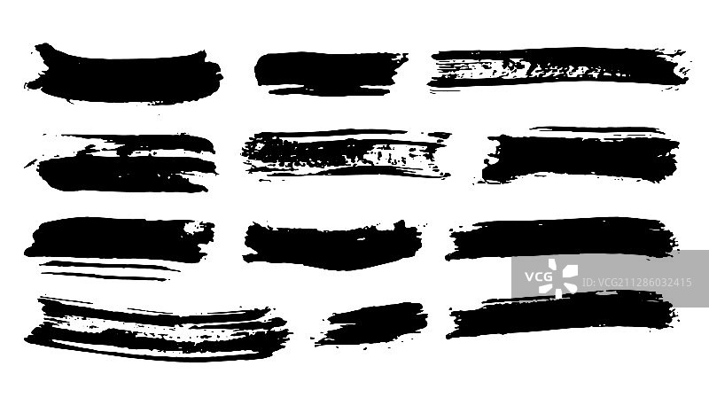 手绘笔触纹理套装图片素材
