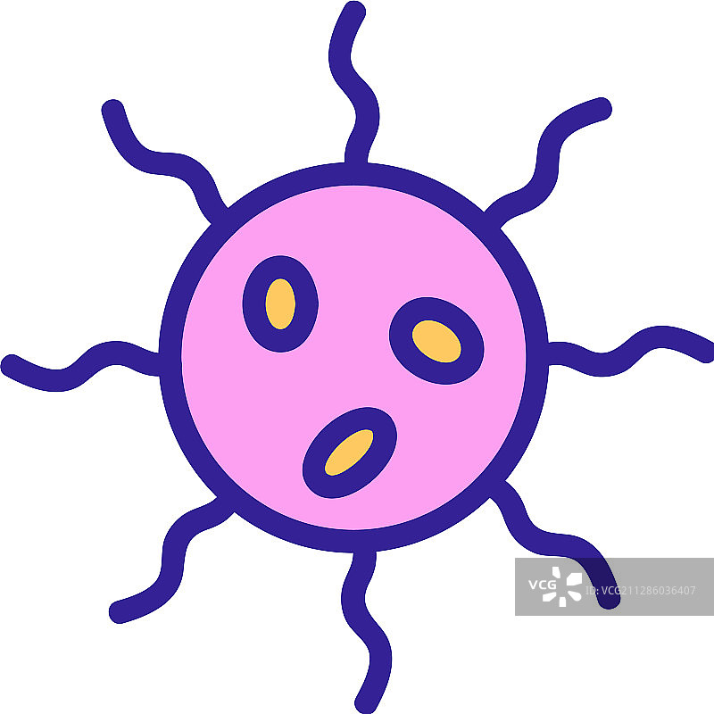 细菌轮廓符号图标图片素材
