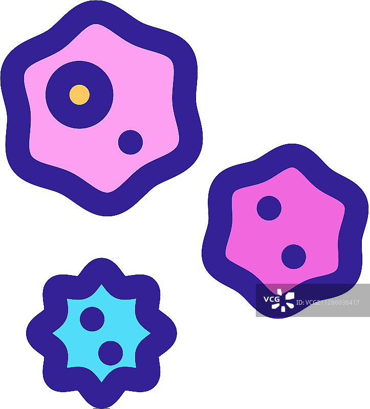 细菌轮廓符号图标图片素材