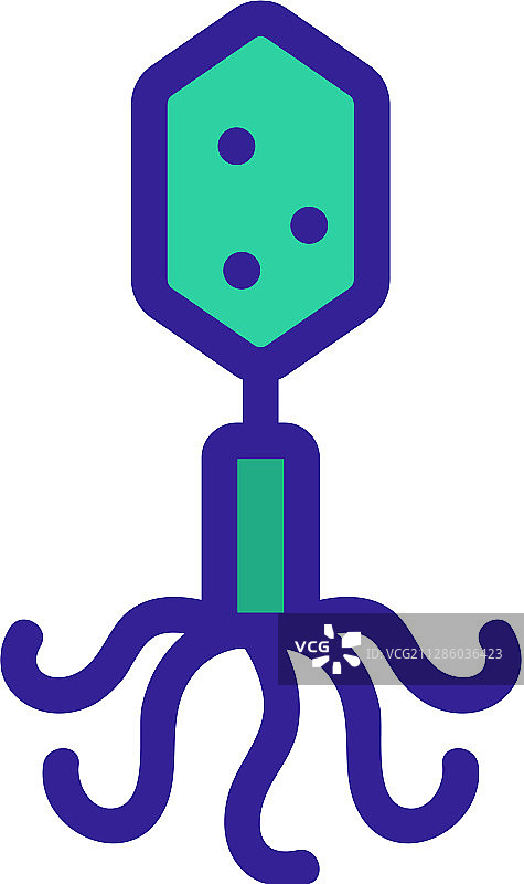 细菌轮廓符号图标图片素材