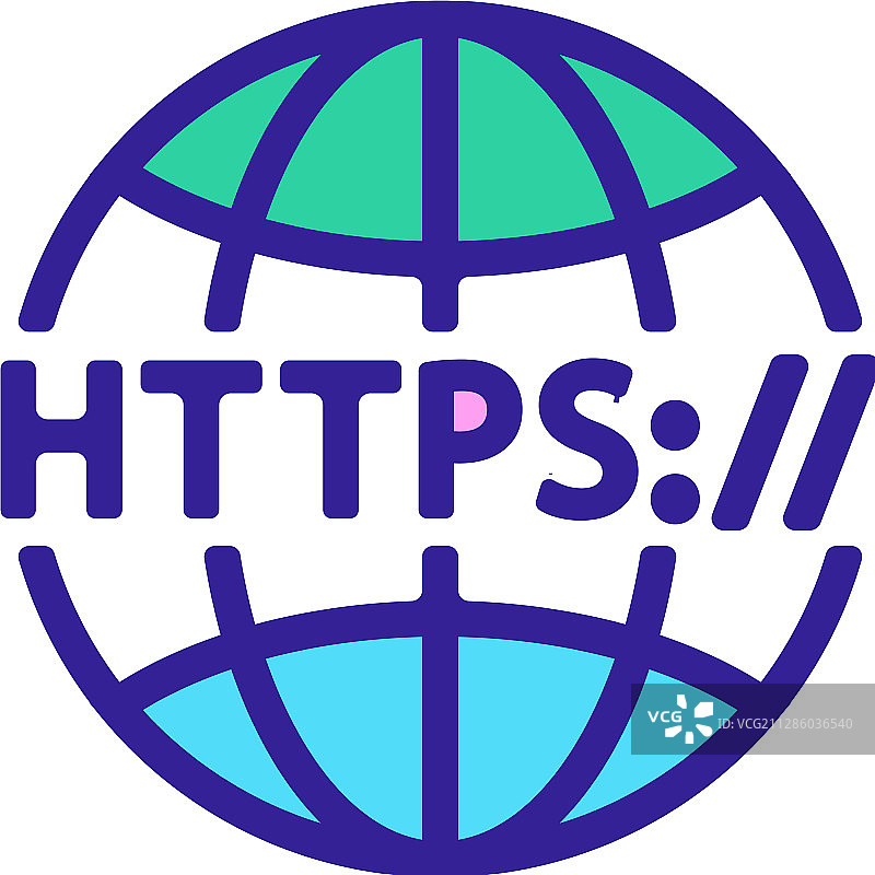 HTTPS协议隔离轮廓图片素材