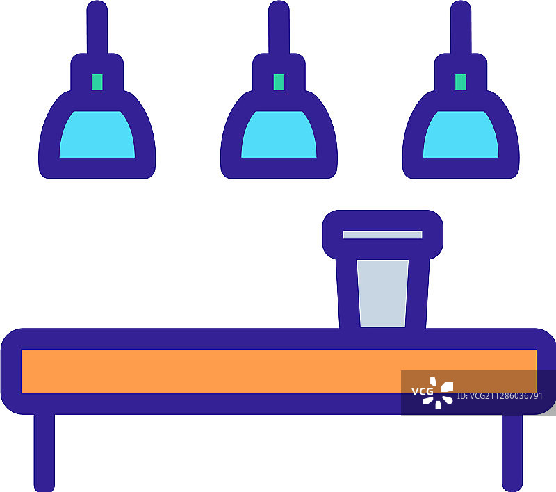 咖啡店内的桌子图标图片素材