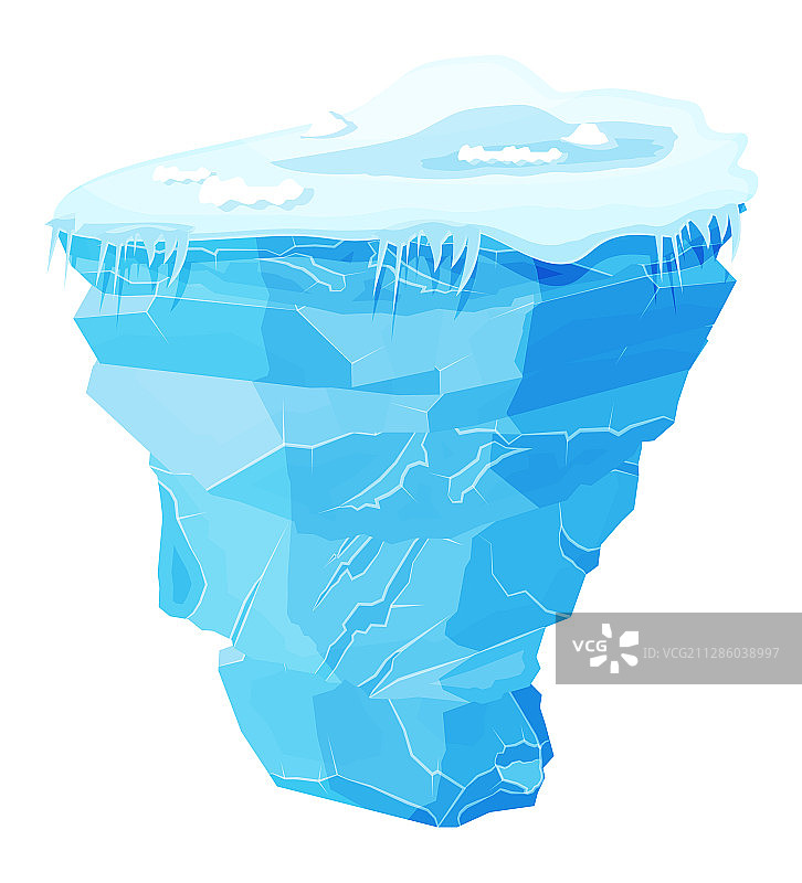 蓝色大冰山图片素材