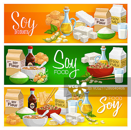 黄豆食品牛奶豆腐奶酪和大豆肉制品图片素材