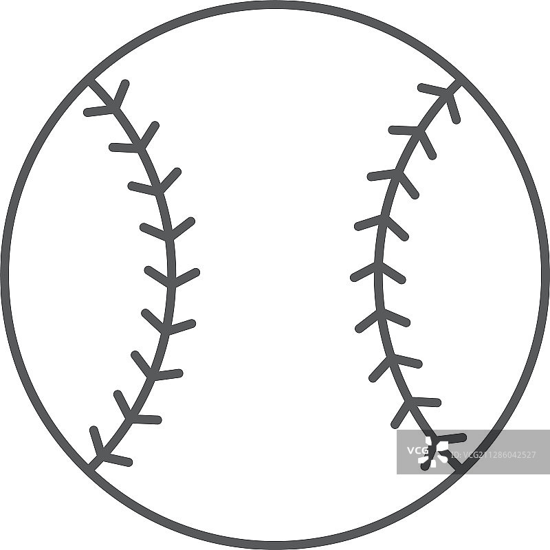 白色背景上的棒球图标图片素材