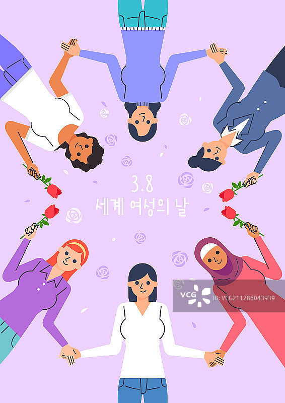 妇女节玫瑰女人图片素材