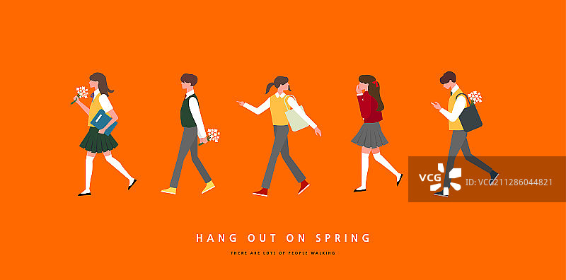 人物、春天、高中生、教育图片素材