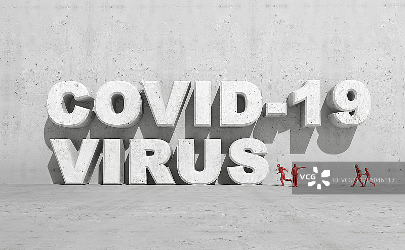 图形图像：病毒、疾病、新冠疫情、社交距离图片素材