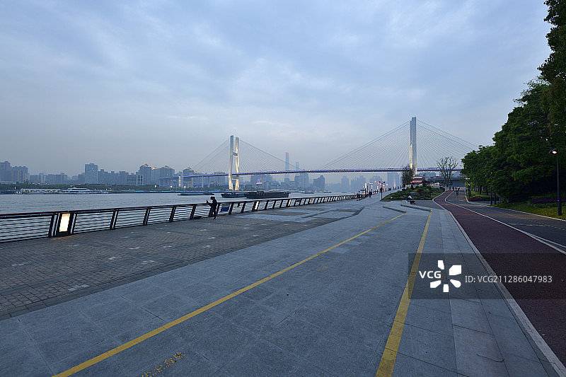 滨江步道图片素材