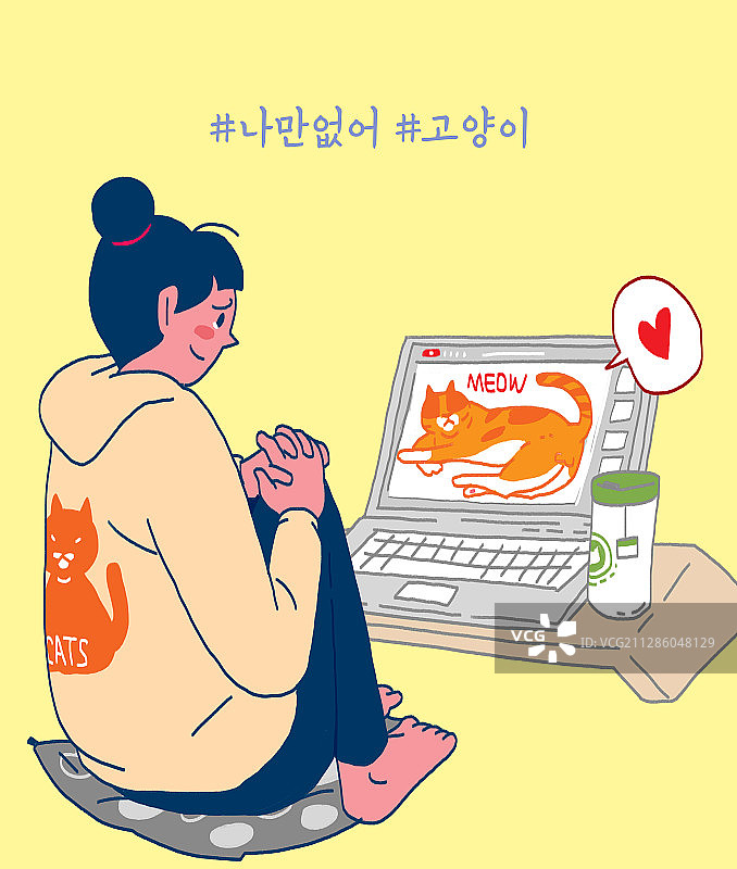 疏远、生活方式、宠物、猫、社交媒体图片素材