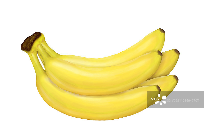 整串新鲜的香蕉图片素材