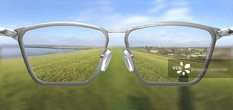 矫正眼镜插画图片素材