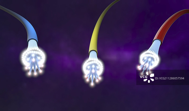 光纤示意图图片素材